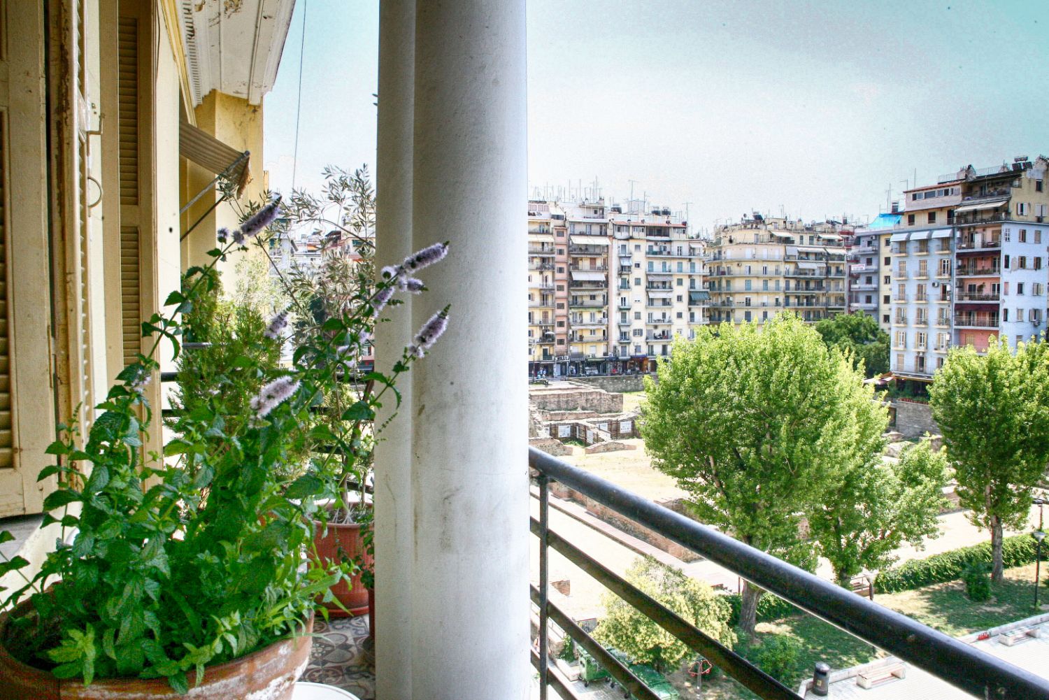 Balcony city view