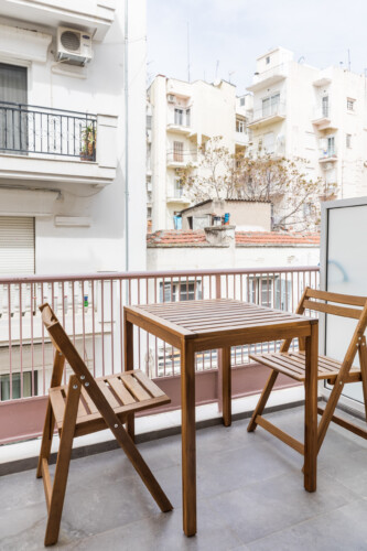 Balcony with furniture