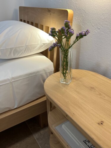 Cozy holiday home with modern kitchen, comfortable living room, bright bedroom, and private garden, ideal for a relaxing stay in Skiathos