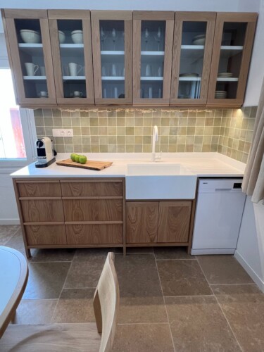 Cozy holiday home with modern kitchen, comfortable living room, bright bedroom, and private garden, ideal for a relaxing stay in Skiathos