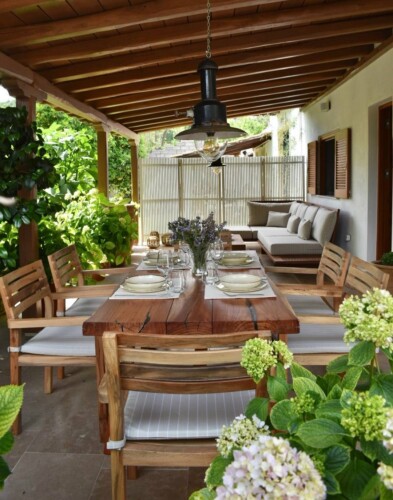 Cozy holiday home with modern kitchen, comfortable living room, bright bedroom, and private garden, ideal for a relaxing stay in Skiathos