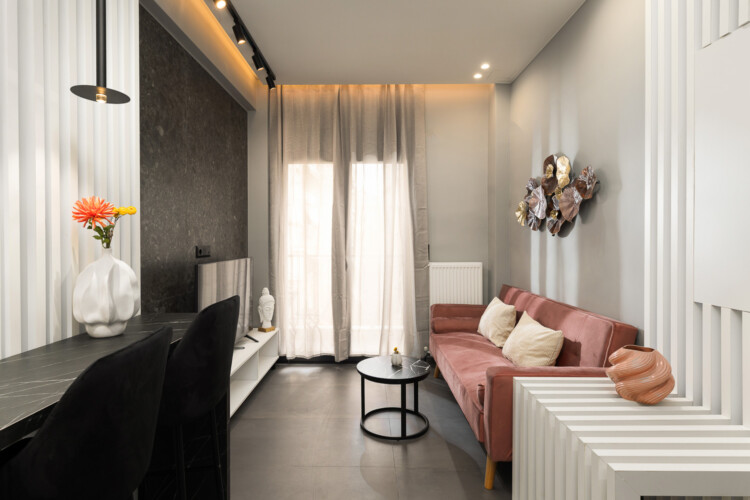 FOS Apartments in Toumpa Thessaloniki offering brand new one-bedroom, two-bedroom, and loft apartments with modern design and premium amenities.