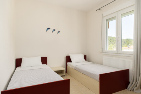 Villa Anthea in Fourka, a spacious holiday villa with private garden, outdoor dining area, and family-friendly amenities for a relaxing stay in Halkidiki.