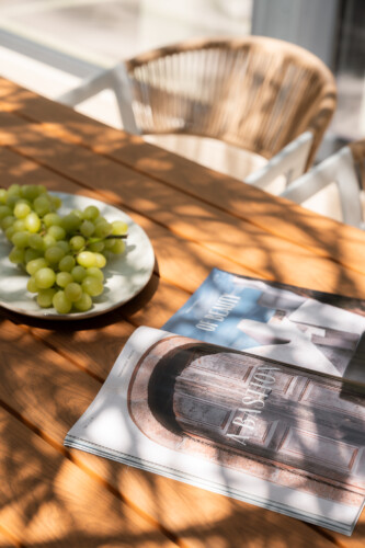 Dry Martini two-bedroom apartment in the city center with premium amenities, two bathrooms, stylish living room, and private balcony for a comfortable stay in Thessaloniki.