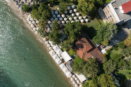 "KYMA STAY beachfront apartments in Palioura Epanomi, offering one-bedroom and two-bedroom options next to Kyma Beach Bar for a relaxing seaside getaway in Greece.