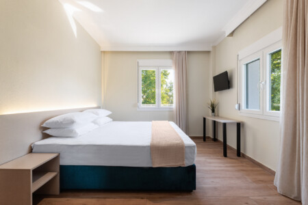 "KYMA STAY beachfront apartments in Palioura Epanomi, offering one-bedroom and two-bedroom options next to Kyma Beach Bar for a relaxing seaside getaway in Greece.