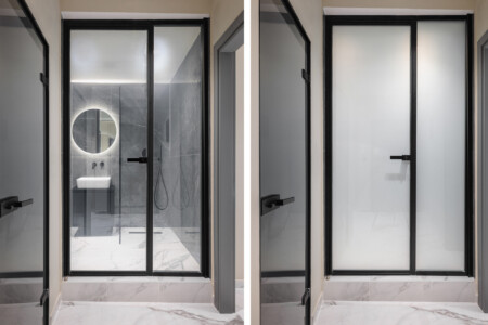 Dry Martini two-bedroom apartment in the city center with premium amenities, two bathrooms, stylish living room, and private balcony for a comfortable stay in Thessaloniki.