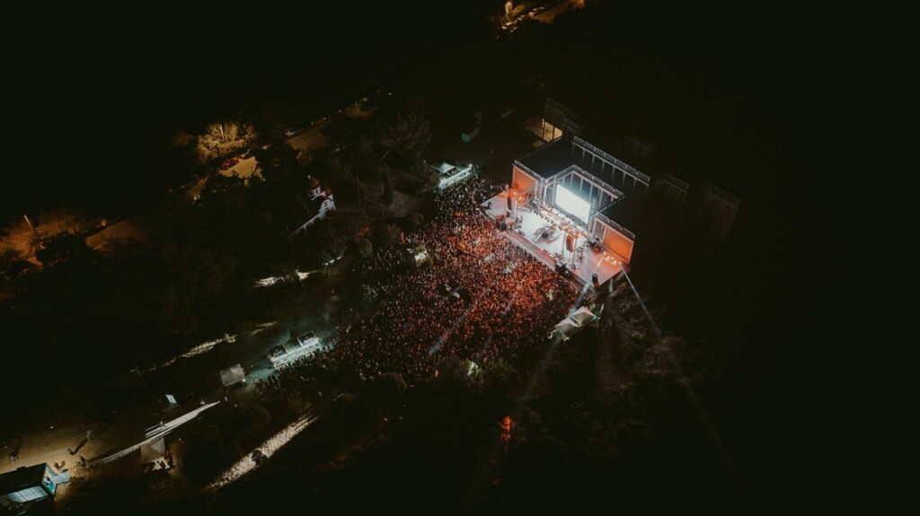 Courtyard of Kyvernio (Palataki) in Kalamaria, Thessaloniki, a Reworks Festival venue.